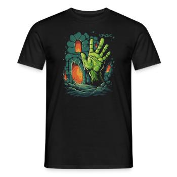 Die Verlies Zombie Hand - Männer T-Shirt - Schwarz - Vorne - AI Model Male 178 light (178cm)