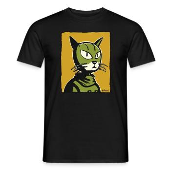Un chat unique pour vous - T-shirt homme - noir - Devant - AI Model Male 178 light (178cm)