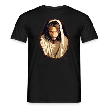 Le gars qui ressemble à Jésus en moi sort - T-shirt homme - noir - Devant - AI Model Male 178 light (178cm)