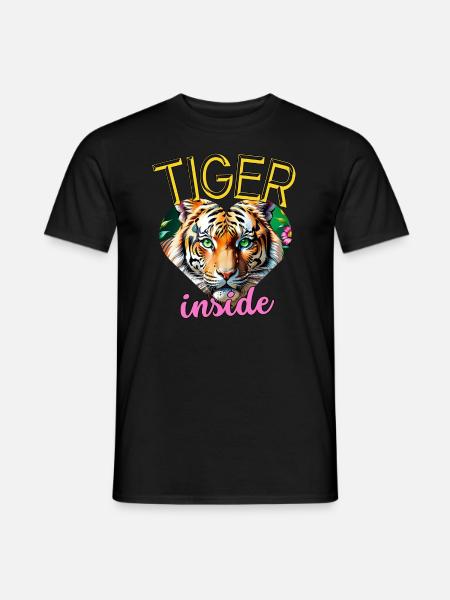Der Tiger in mir. - Männer T-Shirt - Schwarz