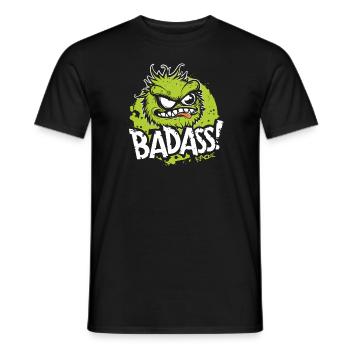 Cette drôle de créature mignonne est badass - T-shirt homme - noir - Devant - AI Model Male 178 light (178cm)
