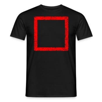 Frame / Red - Men's T-Shirt - black - Front - AI Model Male 178 light (178cm)