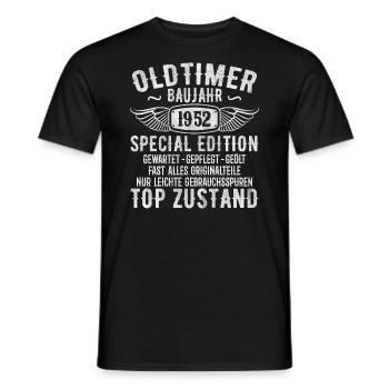 1952 Jahrgang Geburtstag Vintage Retro Geschenk - Männer T-Shirt - Schwarz - Vorne - AI Model Male 178 light (178cm)