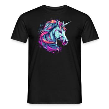 Licorne - T-shirt homme - noir - Devant - AI Model Male 178 light (178cm)