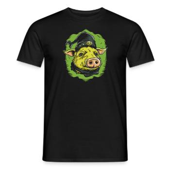 Robin Pig and the Brotherhood - Men's T-Shirt - black - Front - AI Model Male 178 light (178cm)