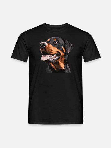 Rottweiler dog - Men's T-Shirt - black