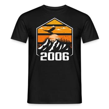 Jubiläum 2006 Jahrgang 2006 Hergestellt im Jahr 2006 - Männer T-Shirt - Schwarz - Vorne - AI Model Male 178 light (178cm)