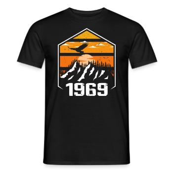 Geburtstag 1969 Jahrgang 1969 Hergestellt im Jahr 1969 - Männer T-Shirt - Schwarz - Vorne - AI Model Male 178 light (178cm)