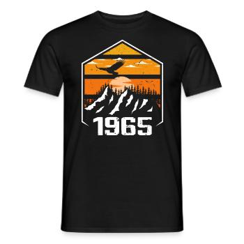 Geburtstag 1965 Jahrgang 1965 Hergestellt im Jahr 1965 - Männer T-Shirt - Schwarz - Vorne - AI Model Male 178 light (178cm)