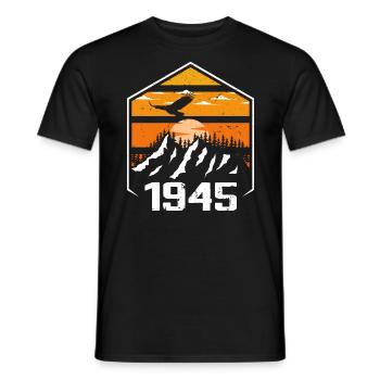 Geburtstag 1945 Jahrgang 1945 Hergestellt im Jahr 1945 - Männer T-Shirt - Schwarz - Vorne - AI Model Male 178 light (178cm)