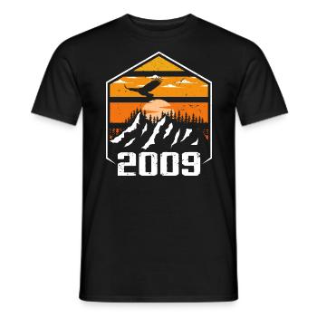 Jubiläum 2009 Jahrgang 2009 Hergestellt im Jahr 2009 - Männer T-Shirt - Schwarz - Vorne - AI Model Male 178 light (178cm)