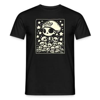 Crâne de pirate Chibi - T-shirt homme - noir - Devant - AI Model Male 178 light (178cm)