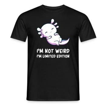 Axolotl - Axolotl mignon - Axolotl amusant - Jeu de mots Axolotl - T-shirt homme - noir - Devant - AI Model Male 178 light (178cm)