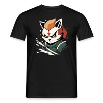 Super Superhuman Hero Hamster - Men's T-Shirt - black - Front - AI Model Male 178 light (178cm)