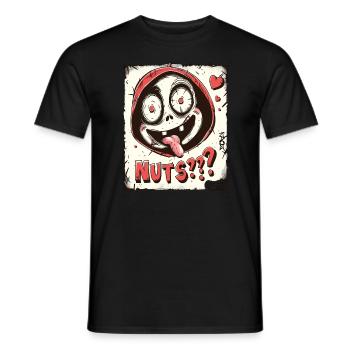 adorable, drôle, fou et fou - T-shirt homme - noir - Devant - AI Model Male 178 light (178cm)