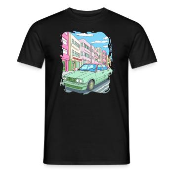 Candy Colored Road Cruiser Car - Men's T-Shirt - black - Front - AI Model Male 178 light (178cm)