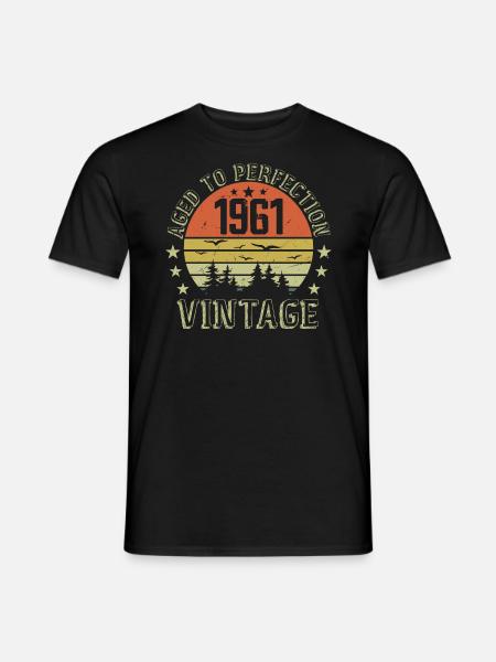 1961 Jahrgang Jahrgang 1961 Geburtstagsgeschenk 1961 - Männer T-Shirt - Schwarz