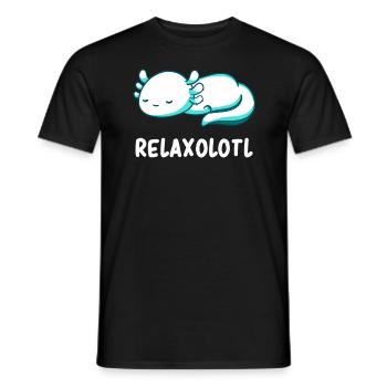 Axolotl - Axolotl Pun - Cute Axolotl - Axolotl Fun - Men's T-Shirt - black - Front - AI Model Male 178 light (178cm)