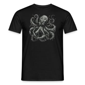 Kraken sinistre - T-shirt homme - noir - Devant - AI Model Male 178 light (178cm)
