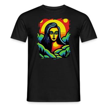 La déesse de la nature - T-shirt homme - noir - Devant - AI Model Male 178 light (178cm)
