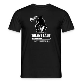 Cajon - Talent Loading Cajon Player Kajon - Men's T-Shirt - black - Front - AI Model Male 178 light (178cm)