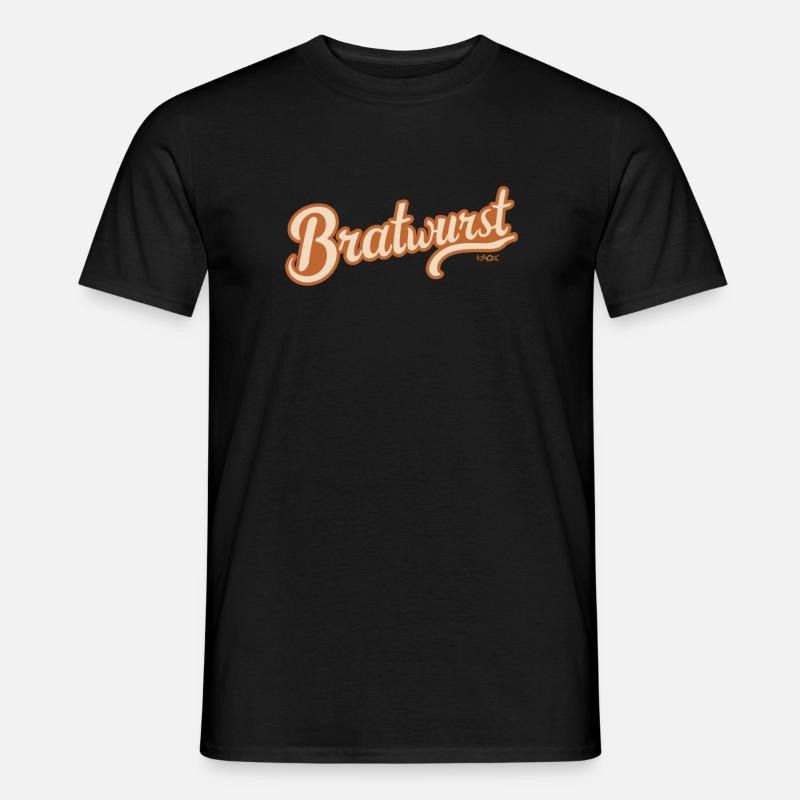 Bratwurst - Männer T-Shirt - Schwarz