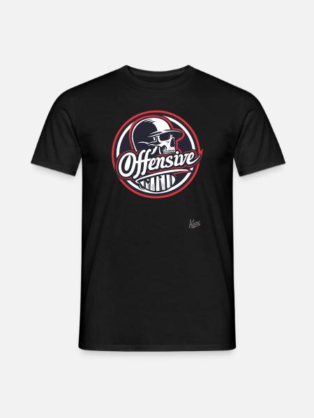 Alternativer Totenkopf Schädel Frech und Provokant - Männer T-Shirt - Schwarz