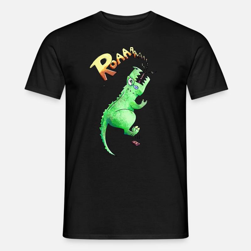 T-Rex - Männer T-Shirt - Schwarz