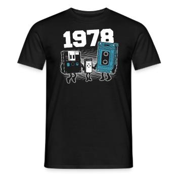 Jahrgang Jahrgang 1978 Geburtstagsgeschenk 1978 - Männer T-Shirt - Schwarz - Vorne - AI Model Male 178 light (178cm)