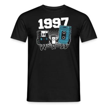 Jahrgang Jahrgang 1997 Geburtstagsgeschenk 1997 - Männer T-Shirt - Schwarz - Vorne - AI Model Male 178 light (178cm)
