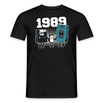 Jahrgang Jahrgang 1989 Geburtstagsgeschenk 1989 - Männer T-Shirt - Schwarz - Vorne - AI Model Male 178 light (178cm)