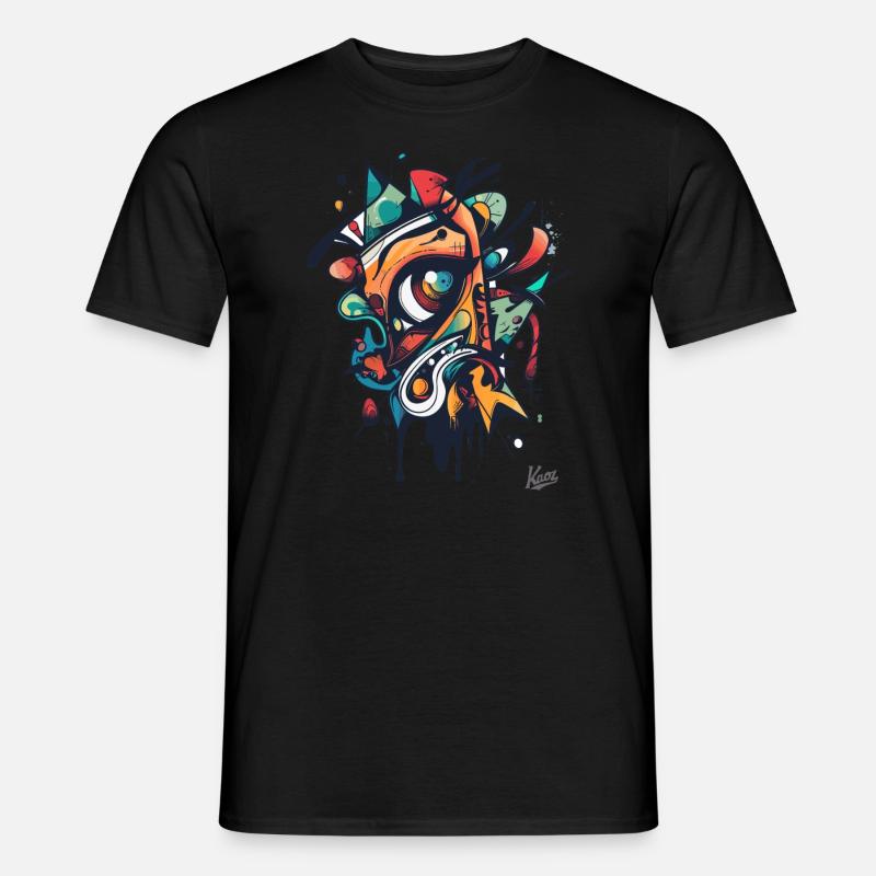 Der Abstrakte Blick der Modernen Kunst - Männer T-Shirt - Schwarz