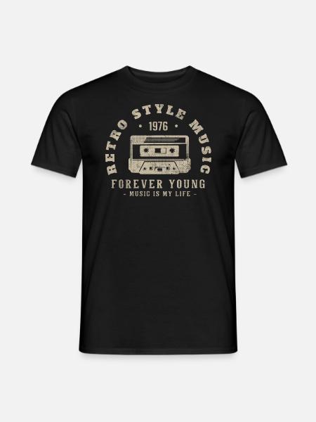 Retro 1976 Geburtstagsgeschenk 1976 Jahrgang 1976 - Männer T-Shirt - Schwarz