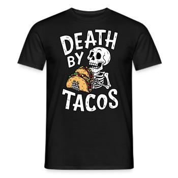 Humorvolles Skelett Fest Tod von Tacos Design - Männer T-Shirt - Schwarz - Vorne - AI Model Male 178 light (178cm)