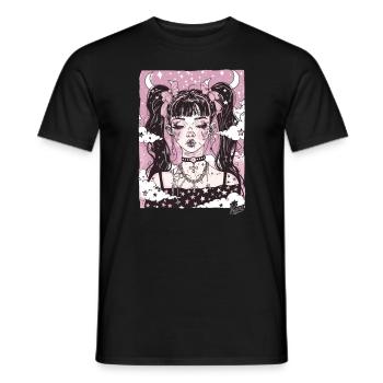 Beauté super cool : Grunge Emo Girl - T-shirt homme - noir - Devant - AI Model Male 178 light (178cm)