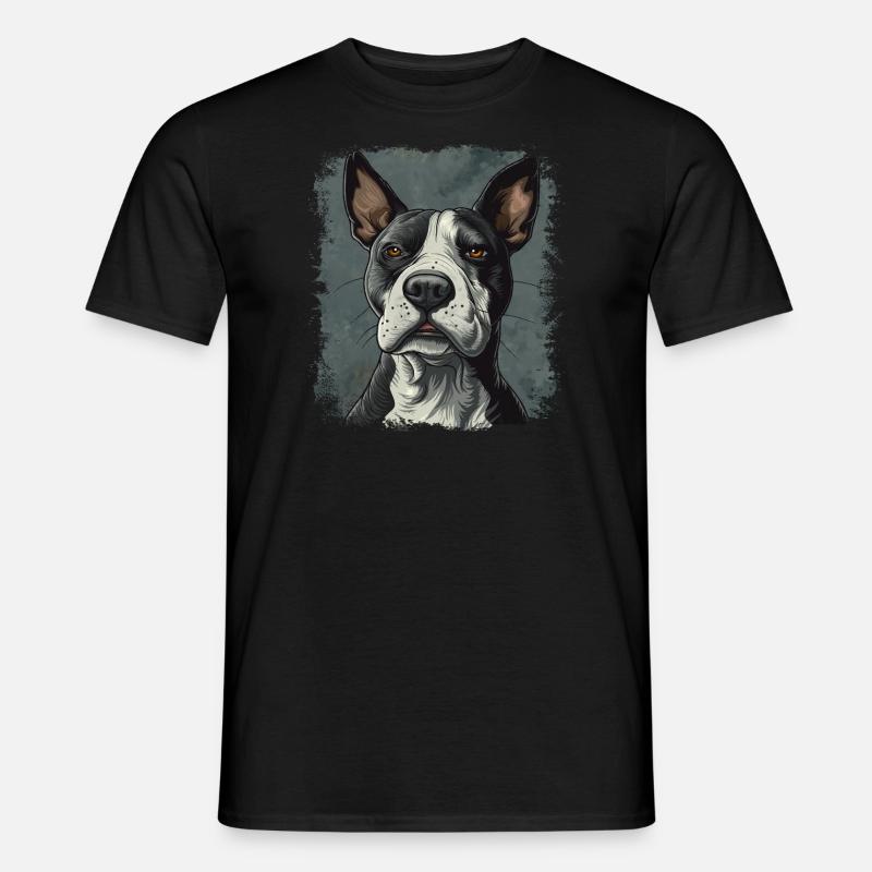 Bullterrier - Männer T-Shirt - Schwarz
