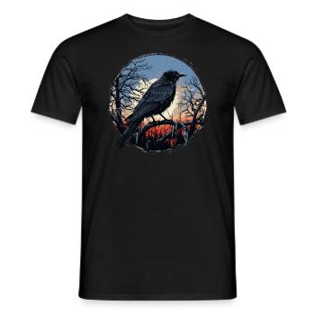 Raven - Men's T-Shirt - black - Front - AI Model Male 178 light (178cm)