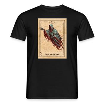 Ghost Halloween Ghost Tarot Card Ghost Scary Ghost - Männer T-Shirt - Schwarz - Vorne - AI Model Male 178 light (178cm)