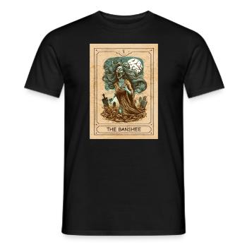 Banshee - Banshee Tarot Card - Halloween Banshee - Männer T-Shirt - Schwarz - Vorne - AI Model Male 178 light (178cm)