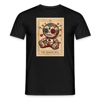 Voodoo - Voodoo Doll - Voodoo Magic - Voodoo Witch - Männer T-Shirt - Schwarz - Vorne - AI Model Male 178 light (178cm)