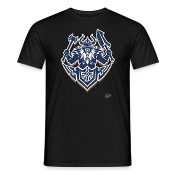 Die Nordischen Kriegsgötter - Männer T-Shirt - Schwarz - Vorne - AI Model Male 178 light (178cm)