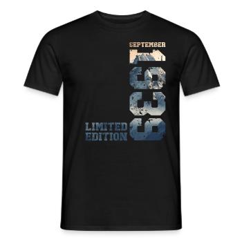 85th Birthday Original September 1939 Volume 39 - Men's T-Shirt - black - Front - AI Model Male 178 light (178cm)