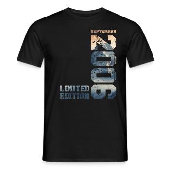 18th Birthday Original September 2006 Volume 06 - Men's T-Shirt - black - Front - AI Model Male 178 light (178cm)