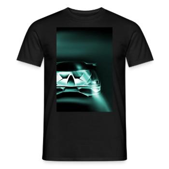 Chemise de voiture Racing - T-shirt homme - noir - Devant - AI Model Male 178 light (178cm)