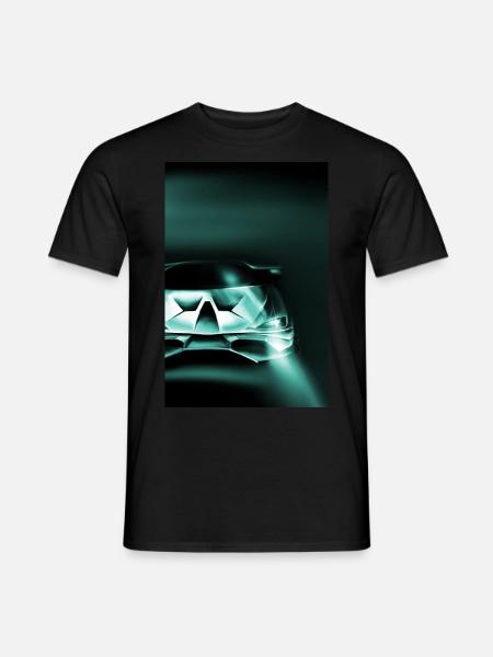 Bil Skjorte Racing - Mænd T-shirt - sort