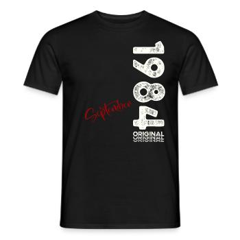 40e anniversaire Légende Septembre 1984 Volume 84 - T-shirt homme - noir - Devant - AI Model Male 178 light (178cm)