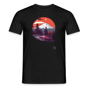 Mount Fuji JDM Rennwagen - Männer T-Shirt - Schwarz - Vorne - AI Model Male 178 light (178cm)