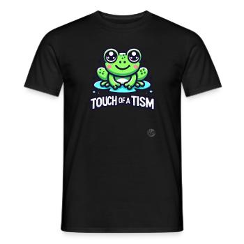 "Touch of the Tism" Frosch - Männer T-Shirt - Schwarz - Vorne - AI Model Male 178 light (178cm)