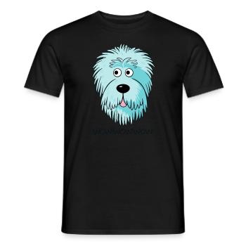 Wow! Colorful Candy Doodle Dog - Men's T-Shirt - black - Front - AI Model Male 178 light (178cm)