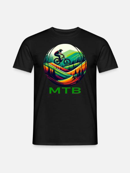 MTB Bike - Men's T-Shirt - black